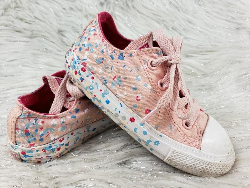 CONVERSE ALL STAR 761960F Pink Blue Infant Size 8 / 24