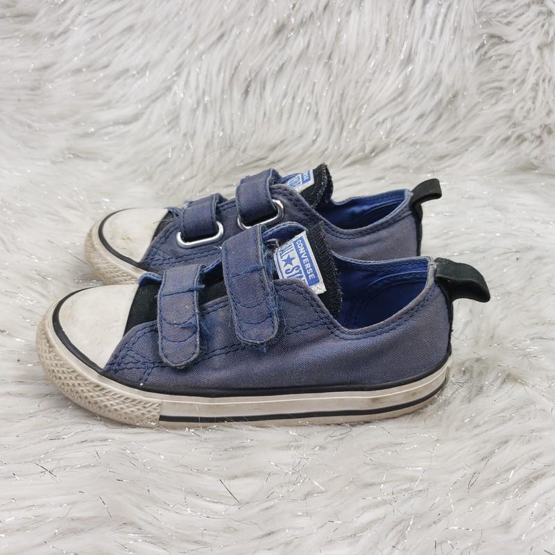 CONVERSE ALL STAR 761965F Blue Athletic Shoes Easy On Little Kids Sz US 9 EUR 25