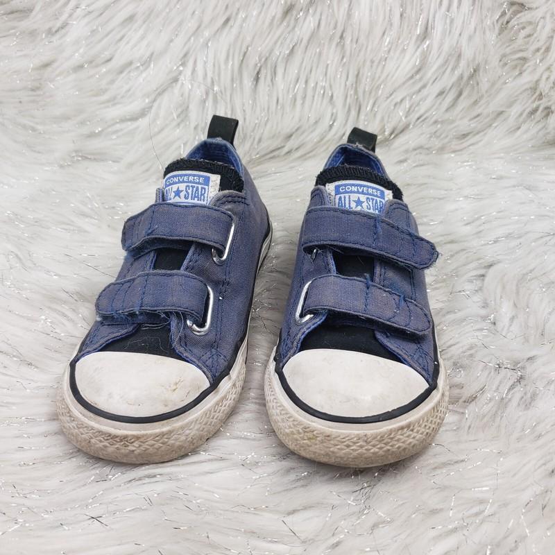 CONVERSE ALL STAR 761965F Blue Athletic Shoes Easy On Little Kids Sz US 9 EUR 25