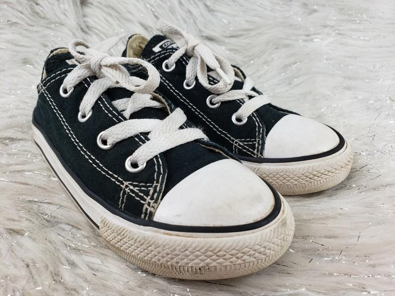 CONVERSE ALL STAR 7J235 Black Sneakers Infant Size 10 / 26