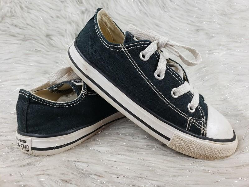 CONVERSE ALL STAR 7J235 Black Sneakers Infant Size 10 / 26