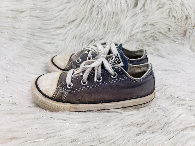 CONVERSE ALL STAR 7J237 Blue Toddler Kids Shoes Size US 9 EU 25