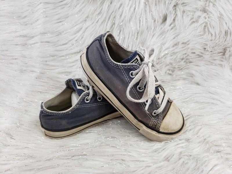 CONVERSE ALL STAR 7J237 Blue Toddler Kids Shoes Size US 9 EU 25