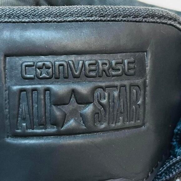 CONVERSE All Star Black High Tops Junior 3 Thick Heavy Duty Sneakers