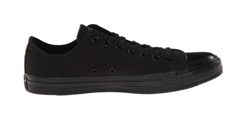 CONVERSE All Star Black Mono Canvas Low Top Fashion Women Girls Shoes Sneakers
