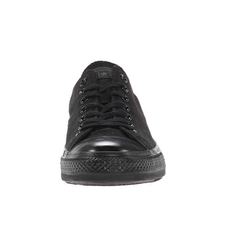 CONVERSE All Star Black Mono Canvas Low Top Fashion Women Girls Shoes Sneakers