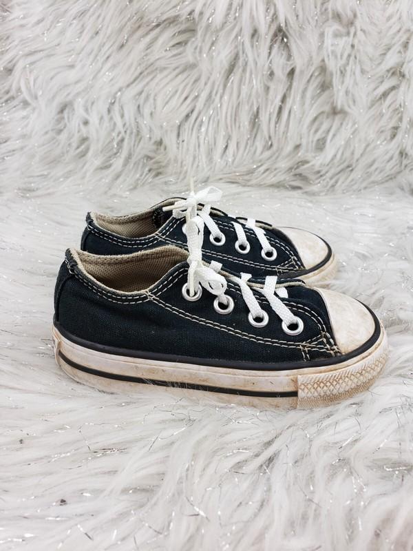 CONVERSE ALL STAR Black Sneakers 7J235 Infant Size US 5 EUR 21