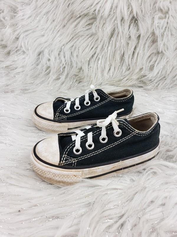 CONVERSE ALL STAR Black Sneakers 7J235 Infant Size US 5 EUR 21