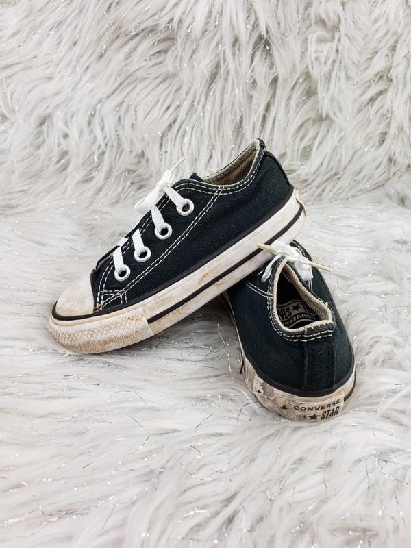CONVERSE ALL STAR Black Sneakers 7J235 Infant Size US 5 EUR 21