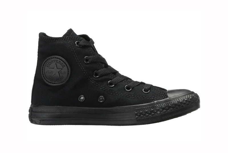CONVERSE All Star Chuck Taylor Hi Top Black Mono Little Kids Boys Shoes 3S121
