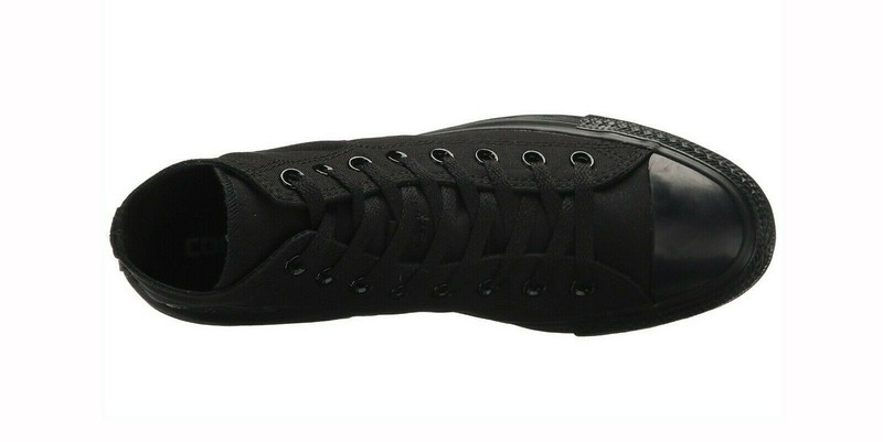 CONVERSE All Star Chuck Taylor High Boys Girls Shoes Black Mono Canvas Sneakers