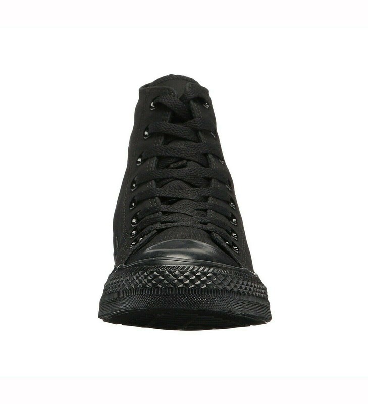CONVERSE All Star Chuck Taylor High Boys Girls Shoes Black Mono Canvas Sneakers