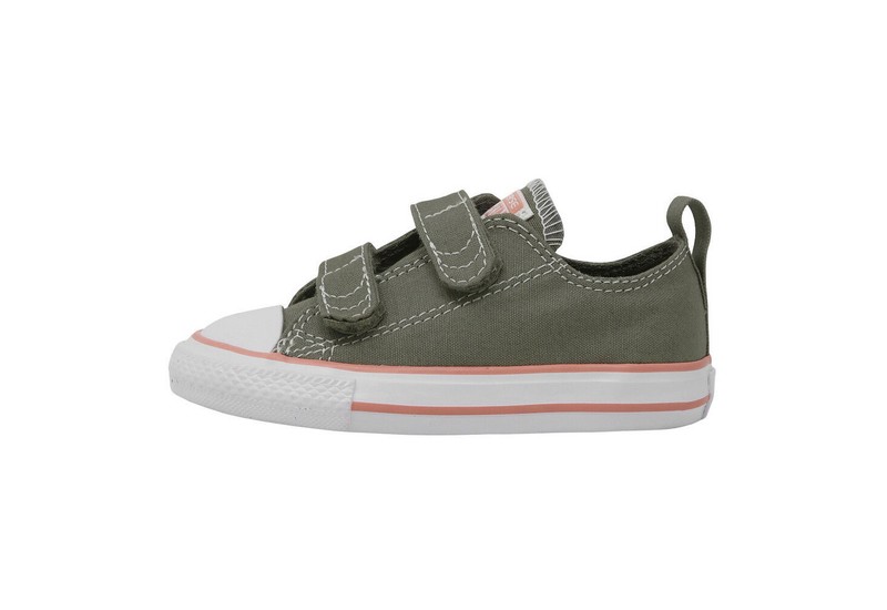 Converse All Star Dark Stucco Gray Canvas Shoes Infants Babies Toddlers Sneakers