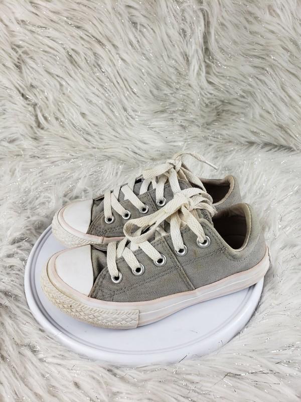 CONVERSE ALL STAR Junior Size 11 Gray Pink Sneakers