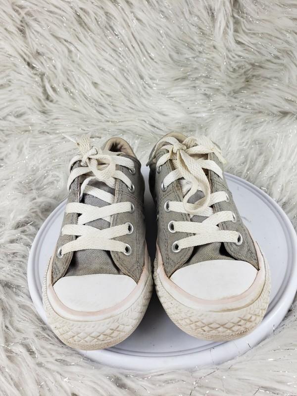 CONVERSE ALL STAR Junior Size 11 Gray Pink Sneakers