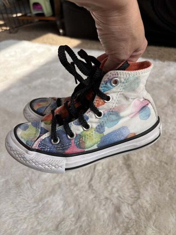 Converse All Star Little Kid Sz. 11 Multicolor Design Colorful High Tops. Cute