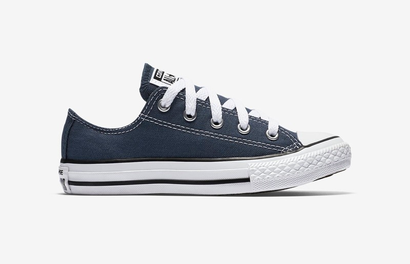 CONVERSE All Star Low Navy Blue Chucks Big Kids Boys Girls Skate Shoes 3J237