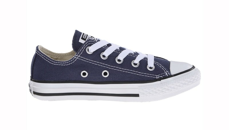 CONVERSE All Star Low Navy Blue Shoes Chucks Little Boys Girls Size 2.5 3J237