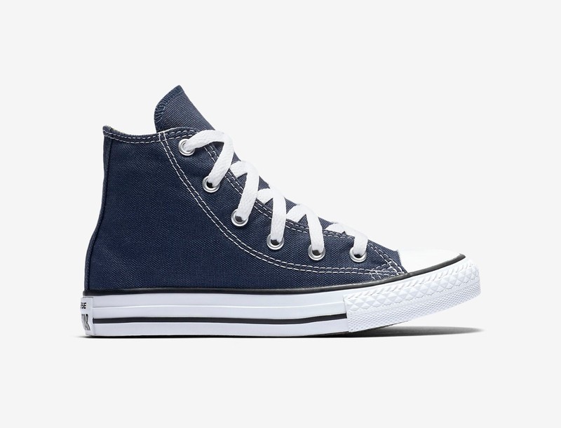 CONVERSE All Star Navy Blue Hi Chuck Shoes Little Girls Boys Children 3J233