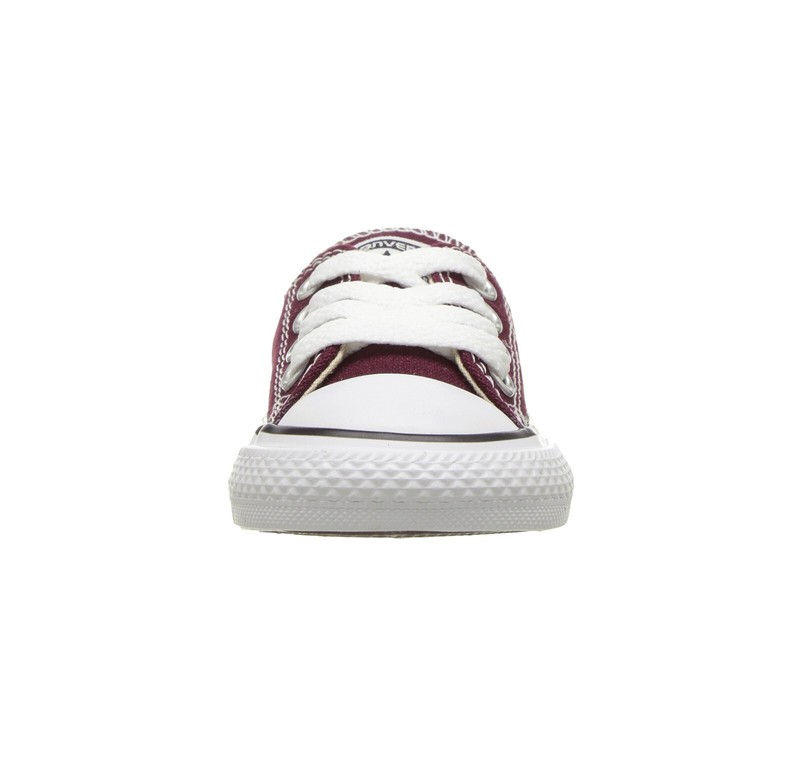 Converse All Star Ox Burgundy Canvas Shoes Infants Babies Toddlers Sneakers