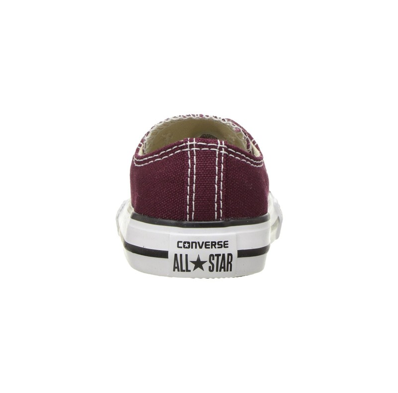 Converse All Star Ox Burgundy Canvas Shoes Infants Babies Toddlers Sneakers