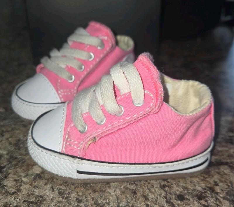 Converse All Star Pink Baby Shoes Size 1