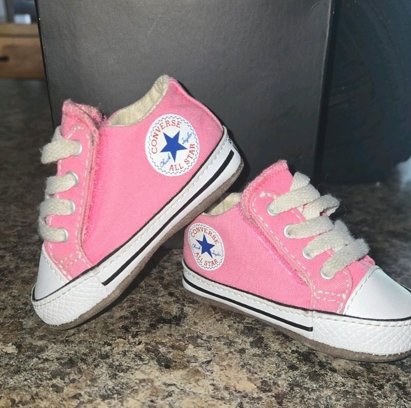 Converse All Star Pink Baby Shoes Size 1