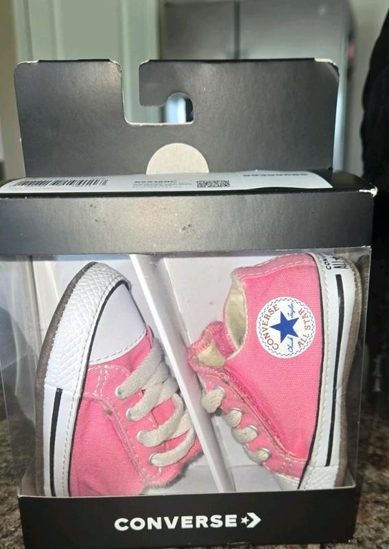 Converse All Star Pink Baby Shoes Size 1