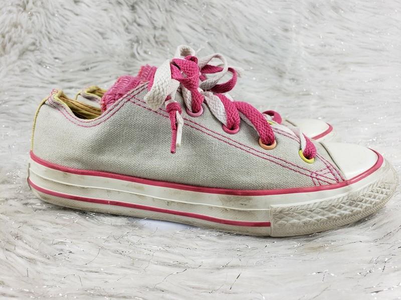 CONVERSE All Star Pink Gray Sneakers Junior Size 3