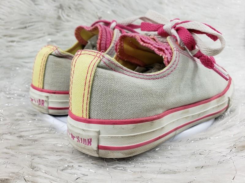 CONVERSE All Star Pink Gray Sneakers Junior Size 3