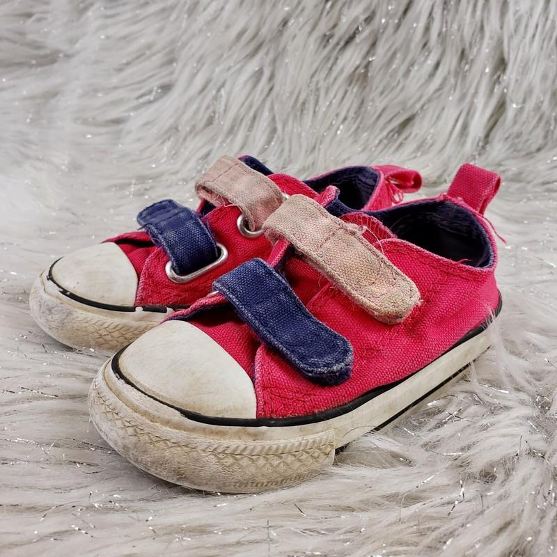 CONVERSE ALL STAR Pink Sneakers Easy On Toddler Size 6