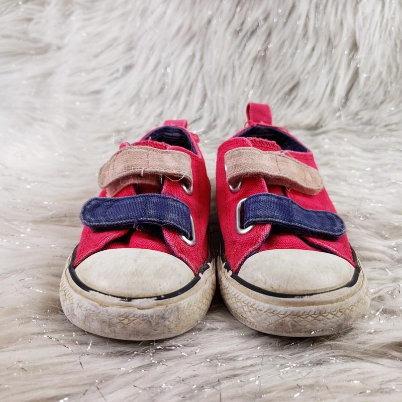 CONVERSE ALL STAR Pink Sneakers Easy On Toddler Size 6