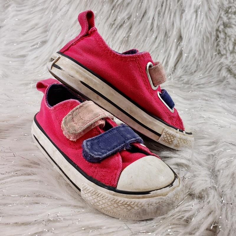 CONVERSE ALL STAR Pink Sneakers Easy On Toddler Size 6