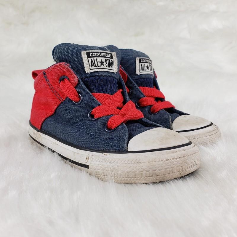 CONVERSE ALL STAR Red Blue Hi Top Sneakers Toddler Little Kids Size US 7 EUR 23