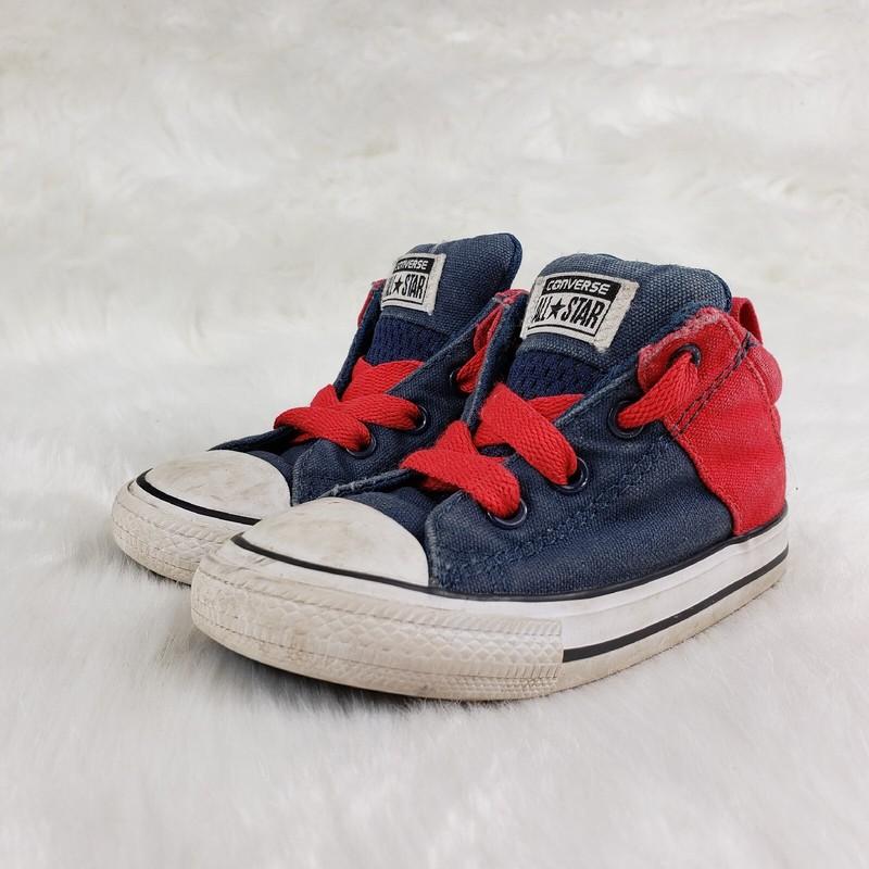 CONVERSE ALL STAR Red Blue Hi Top Sneakers Toddler Little Kids Size US 7 EUR 23