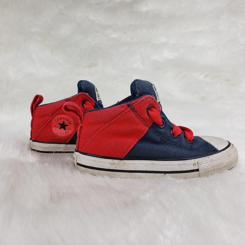CONVERSE ALL STAR Red Blue Hi Top Sneakers Toddler Little Kids Size US 7 EUR 23