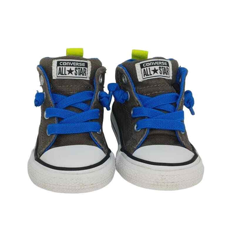 Converse AS Chuck Taylor Toddler Pre-owned HiTop Gray/Blue Sneakers - Sz. 4