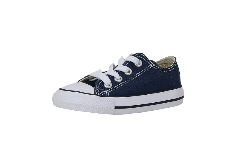 Converse Babies Toddlers Boys All Star Navy Blue Low Top Canvas Shoes