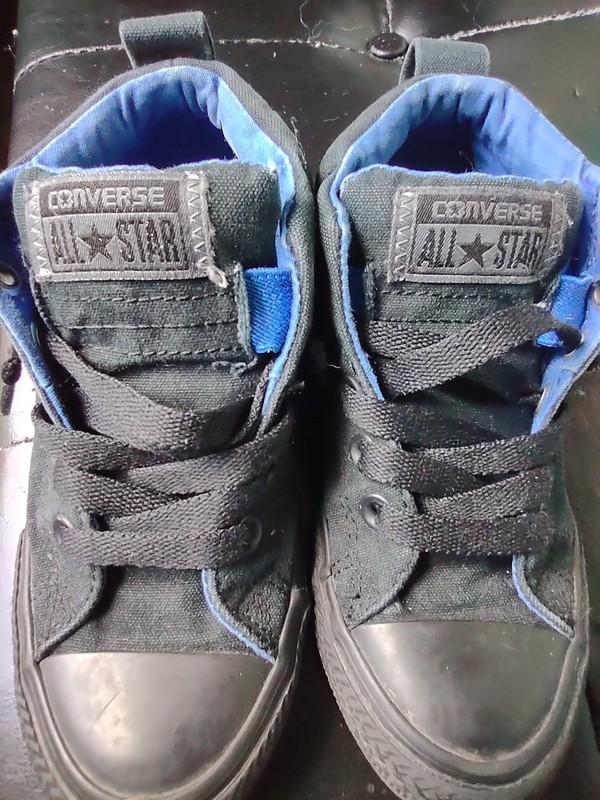 Converse Boy's Size 13 Black/Blue; Nice Fade On Them Chuck Taylor All*Star