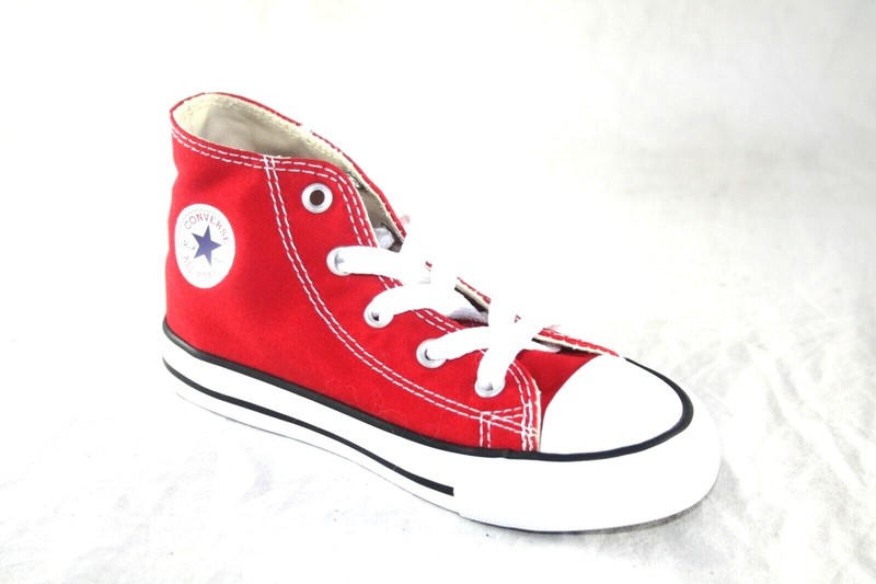 CONVERSE CANVAS BABY SHOE 7J232 RED HI CASUAL SHOE TODDLER