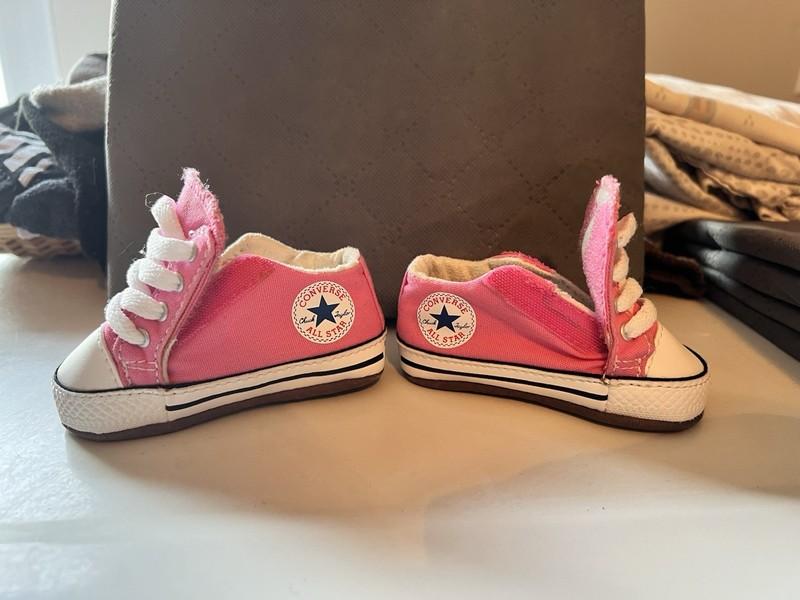 Converse Chuck Taylor All Star Crib Shoes Infant Pink White