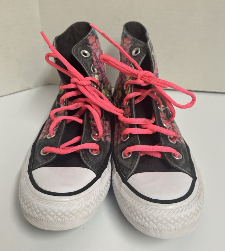 Converse Chuck Taylor All Star Floral Girls Hi Top Sneakers Shoes SZ 5