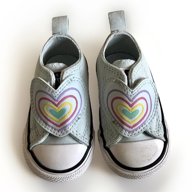 Converse Chuck Taylor All Star Heart Strap Easy-On Size 2