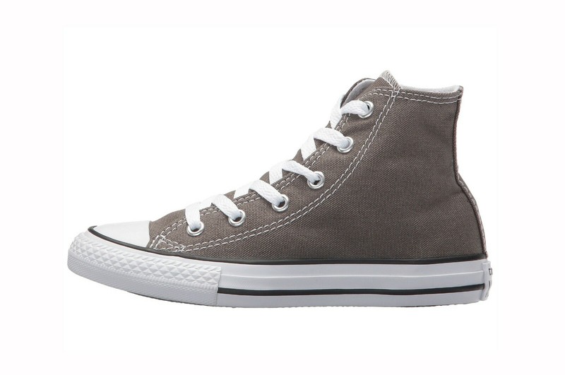 CONVERSE Chuck Taylor All Star Hi Charcoal Gray Shoes Big/Little Girls Sneakers