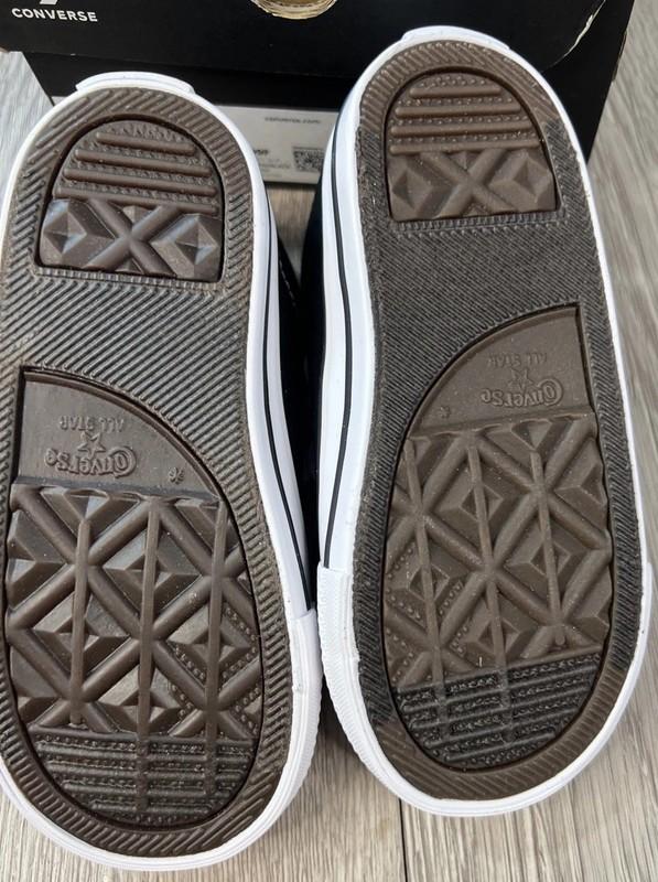 Converse Chuck Taylor All-Star Infant Size 7 CTAS Street Slip A01699F Black New