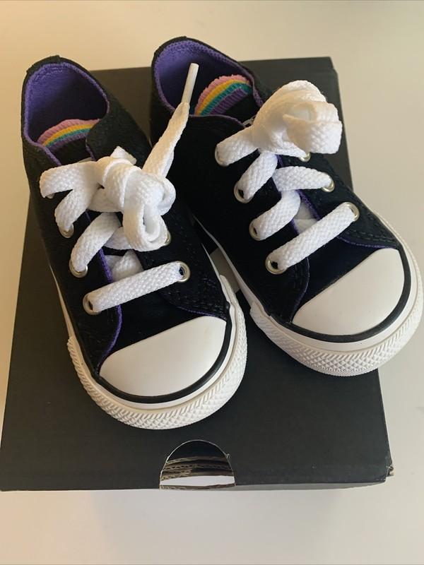 Converse Chuck Taylor All Star Ox Toddler US 7 Black SNEAKERS Blemish 1337