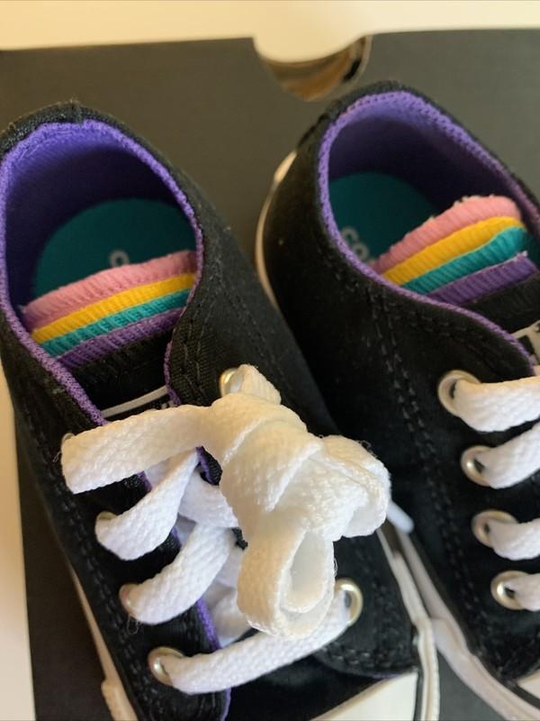 Converse Chuck Taylor All Star Ox Toddler US 7 Black SNEAKERS Blemish 1337