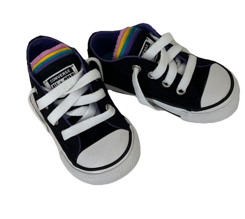 Converse Chuck Taylor All Star Ox Toddler US 7 Black SNEAKERS Blemish 1337