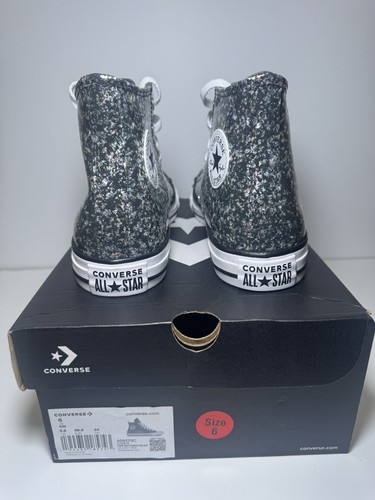 Converse Dark Matter/White Girl Hi Top Sneakers Us Size (1 19.5 Cm)(6 24 Cm)