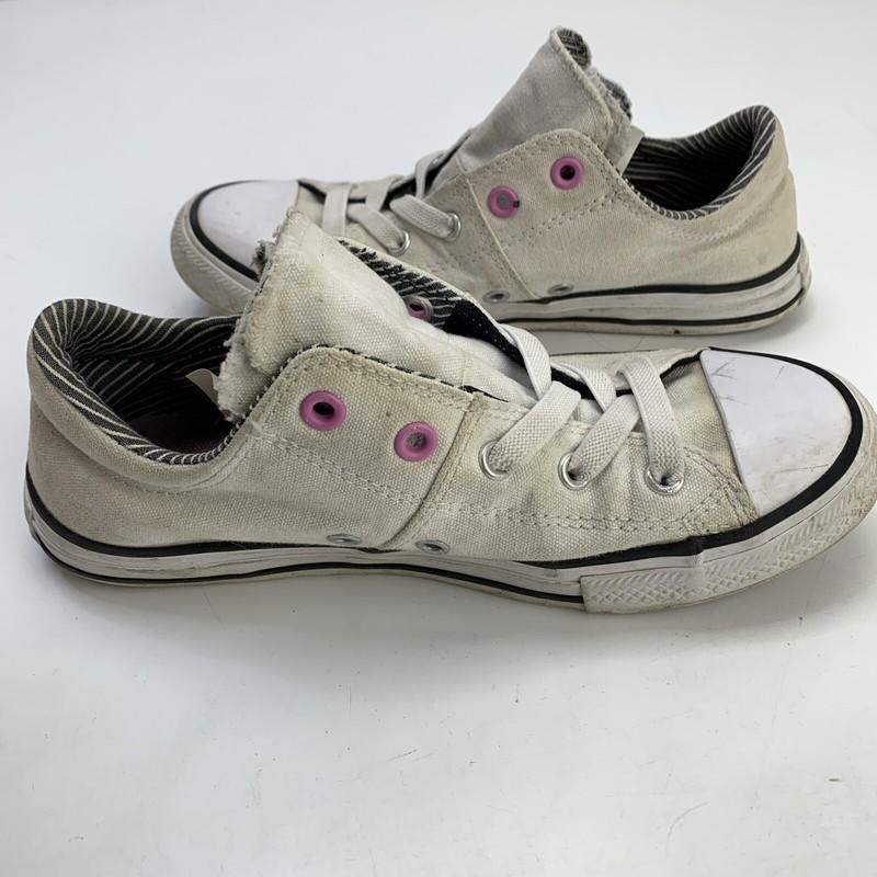Converse Double Tongue Sneakers Juniors Shoes Size 3 White 666923